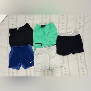 Boys 18 months Assorted Shorts Set - Black, Green, Blue, Gray